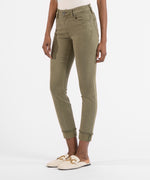 Relaxed Fit Crop Straight Leg (Olive) Hover Image