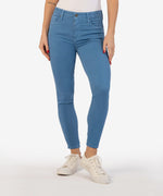 Connie High Rise Fab Ab Ankle Skinny (Ocean) Main Image