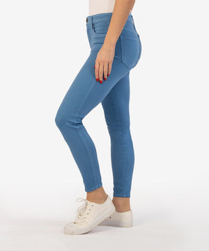 Connie High Rise Fab Ab Ankle Skinny (Ocean)