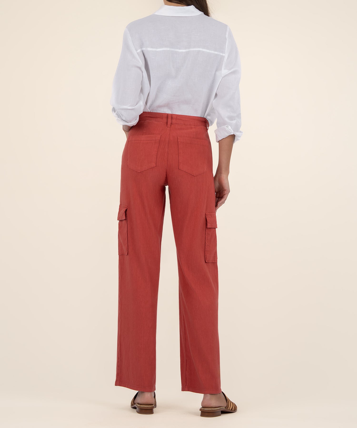 Akia Mid Rise Wide Leg Pants, Petite