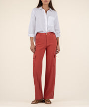 Akia Mid Rise Wide Leg Pants, Petite