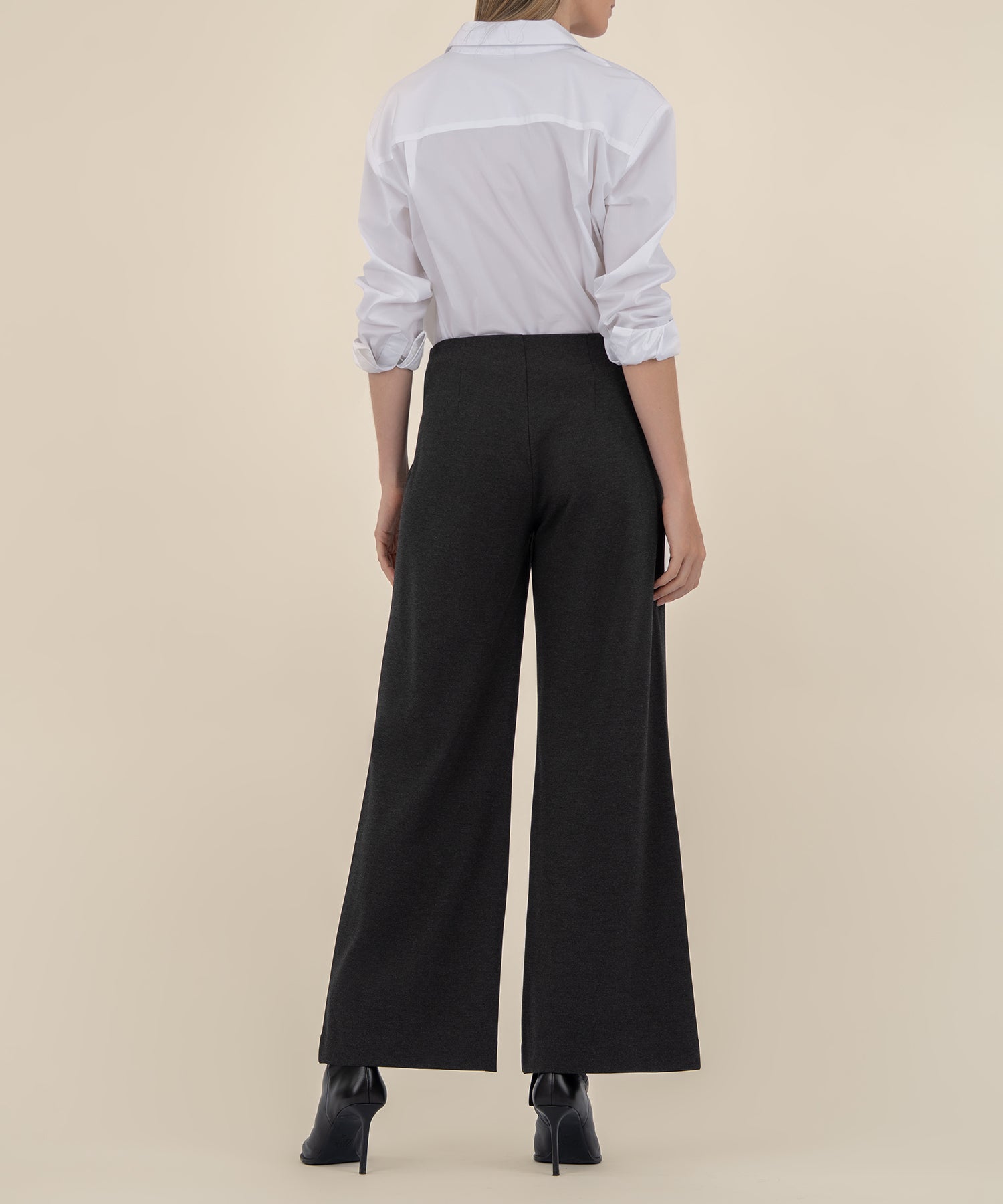 Meg Ponti High Rise Wide Leg Trouser