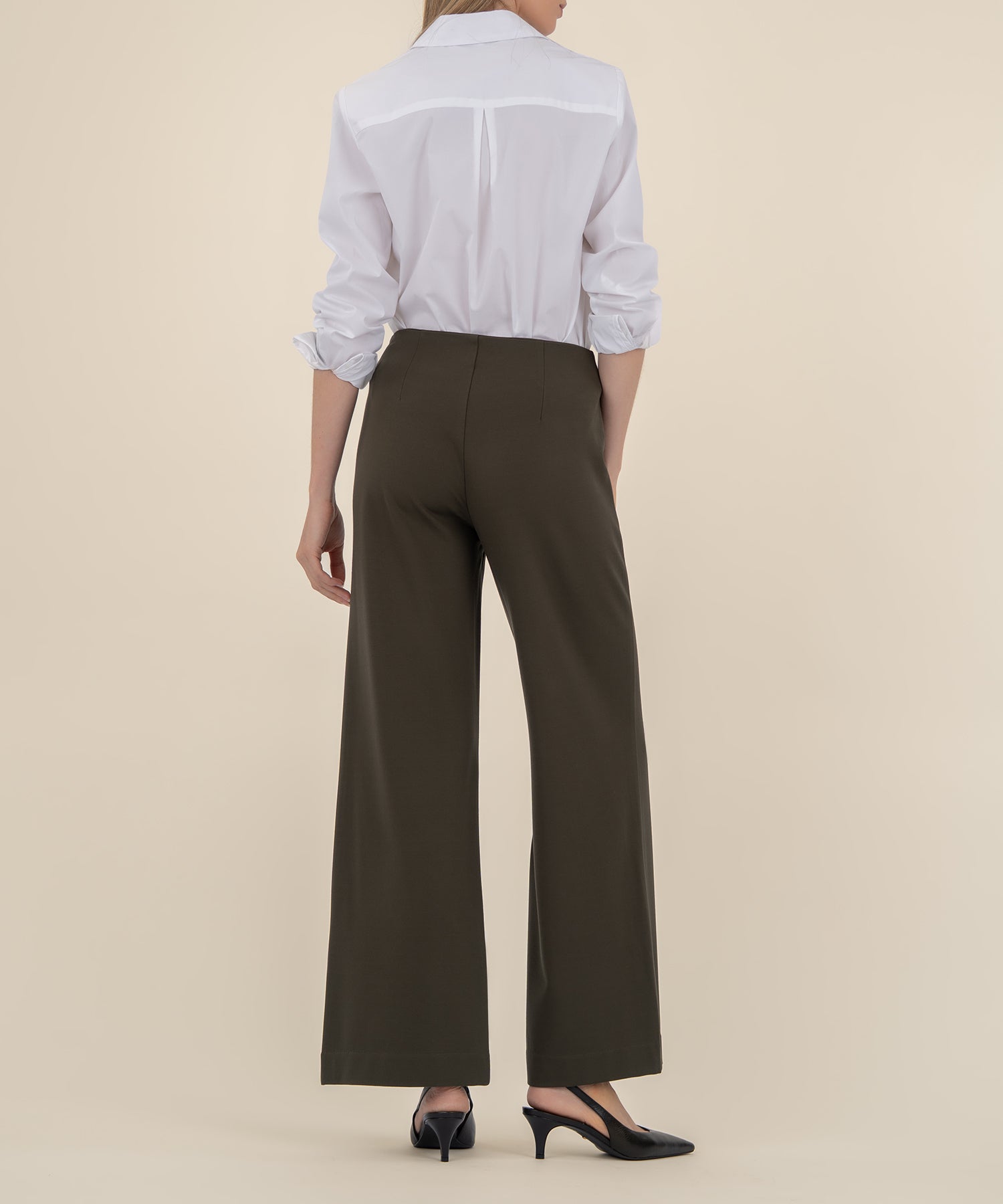 Meg Ponti High Rise Wide Leg Trouser
