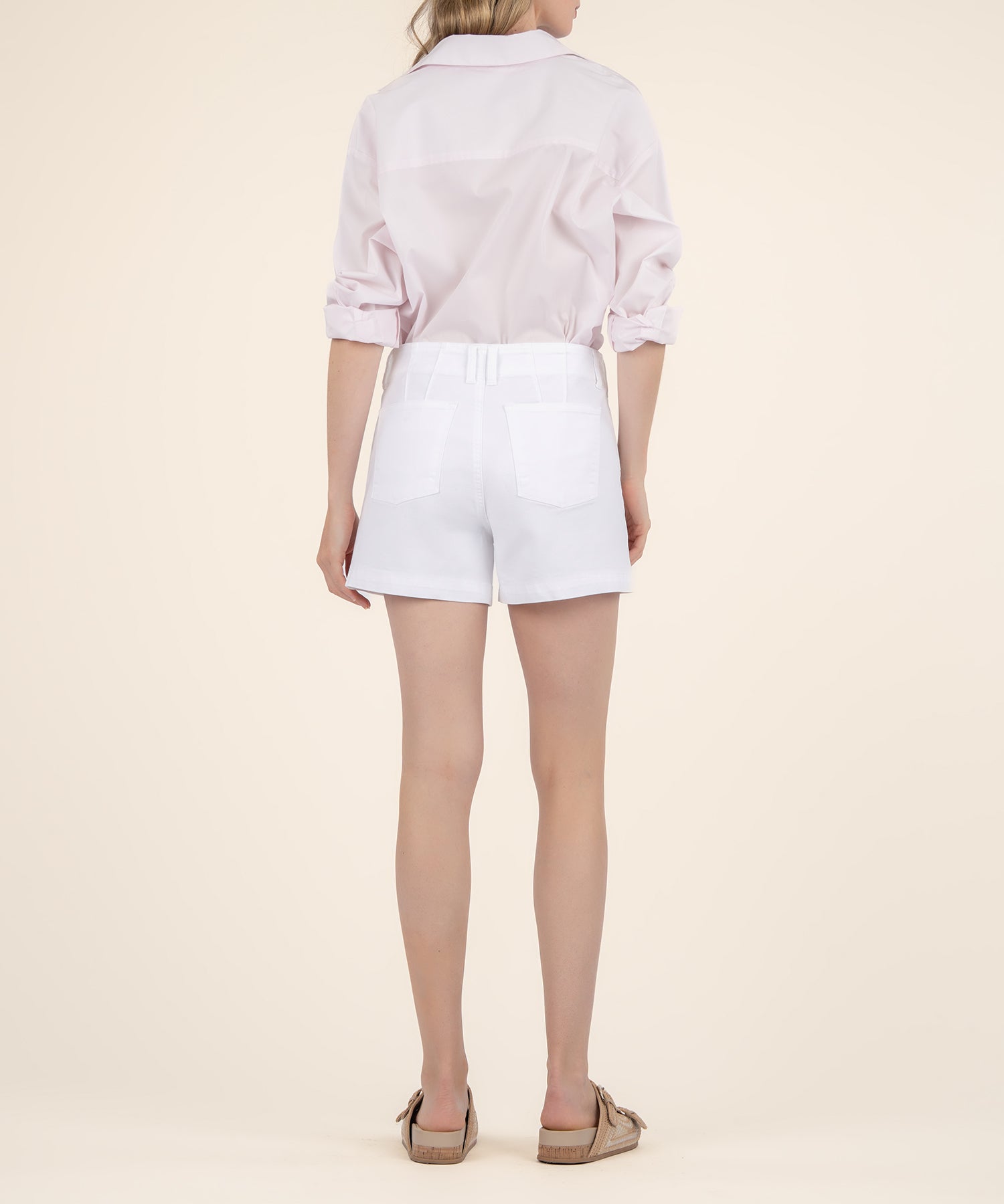 Jane Double Button High Rise Short