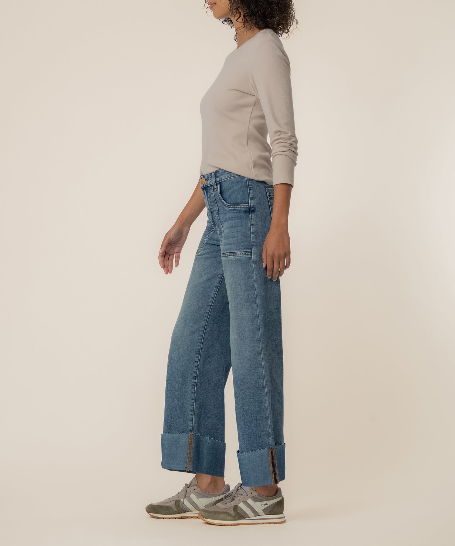 Meg High Rise Wide Legs, Petite