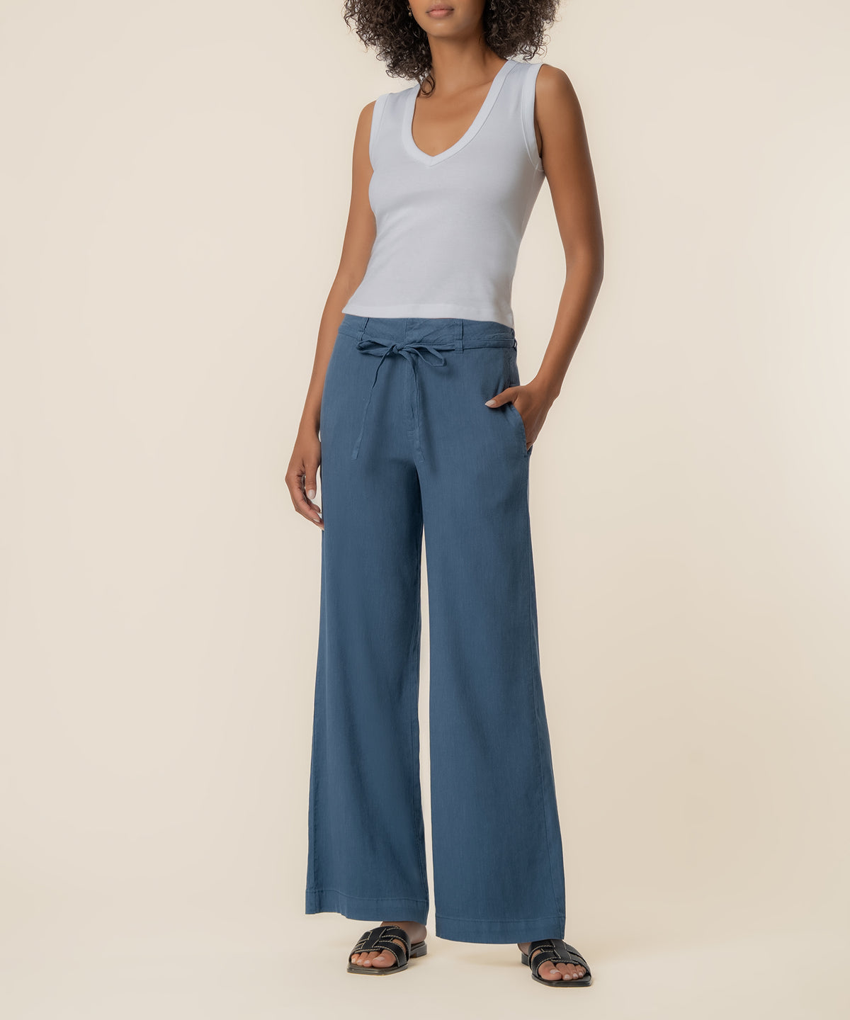 Meg Linen Wide Leg Pant