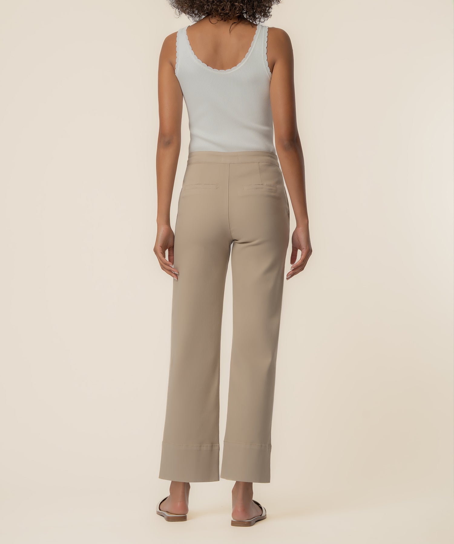 Charlotte Twill High Rise Wide Leg Pant