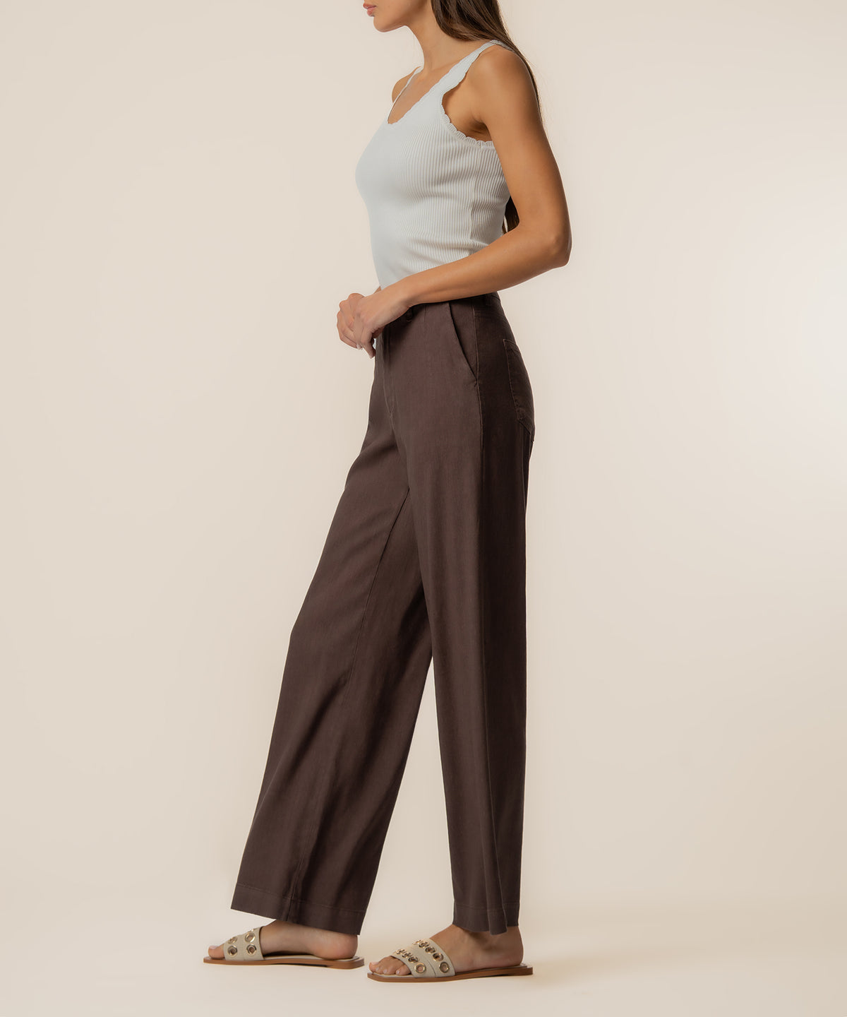 Meg High Rise Wide Straight Leg