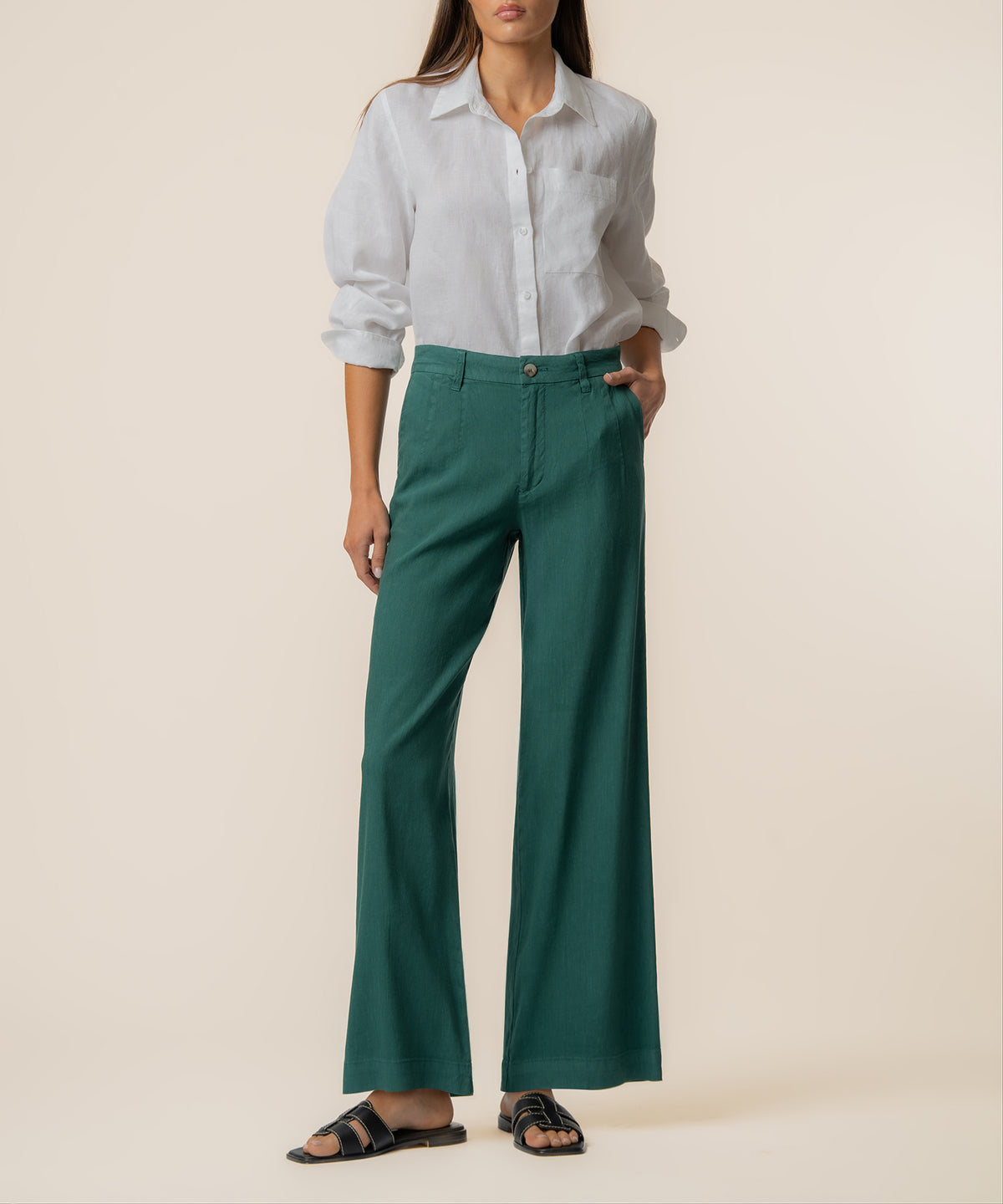 Meg- High Rise Wide Straight Leg