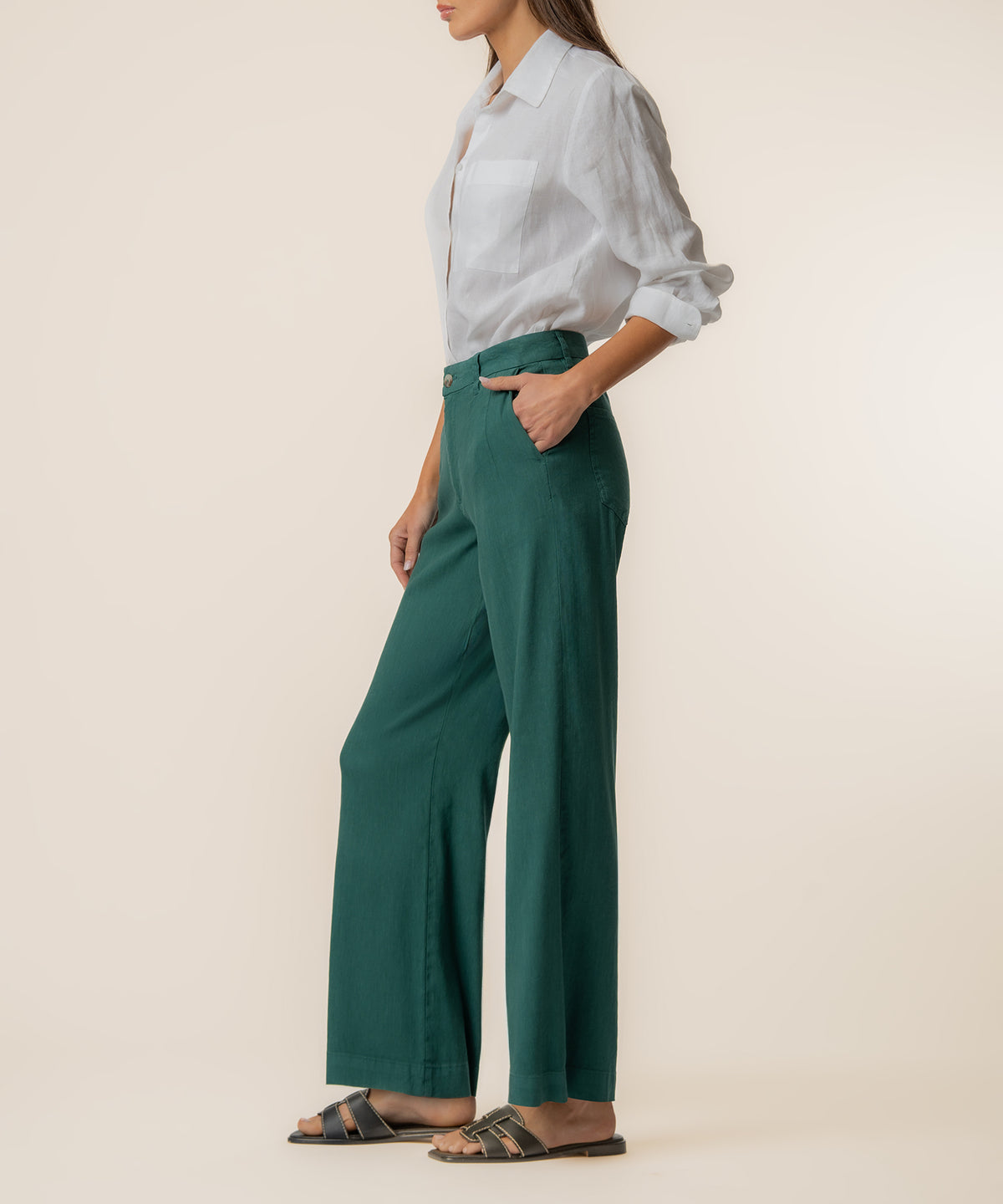 Meg- High Rise Wide Straight Leg