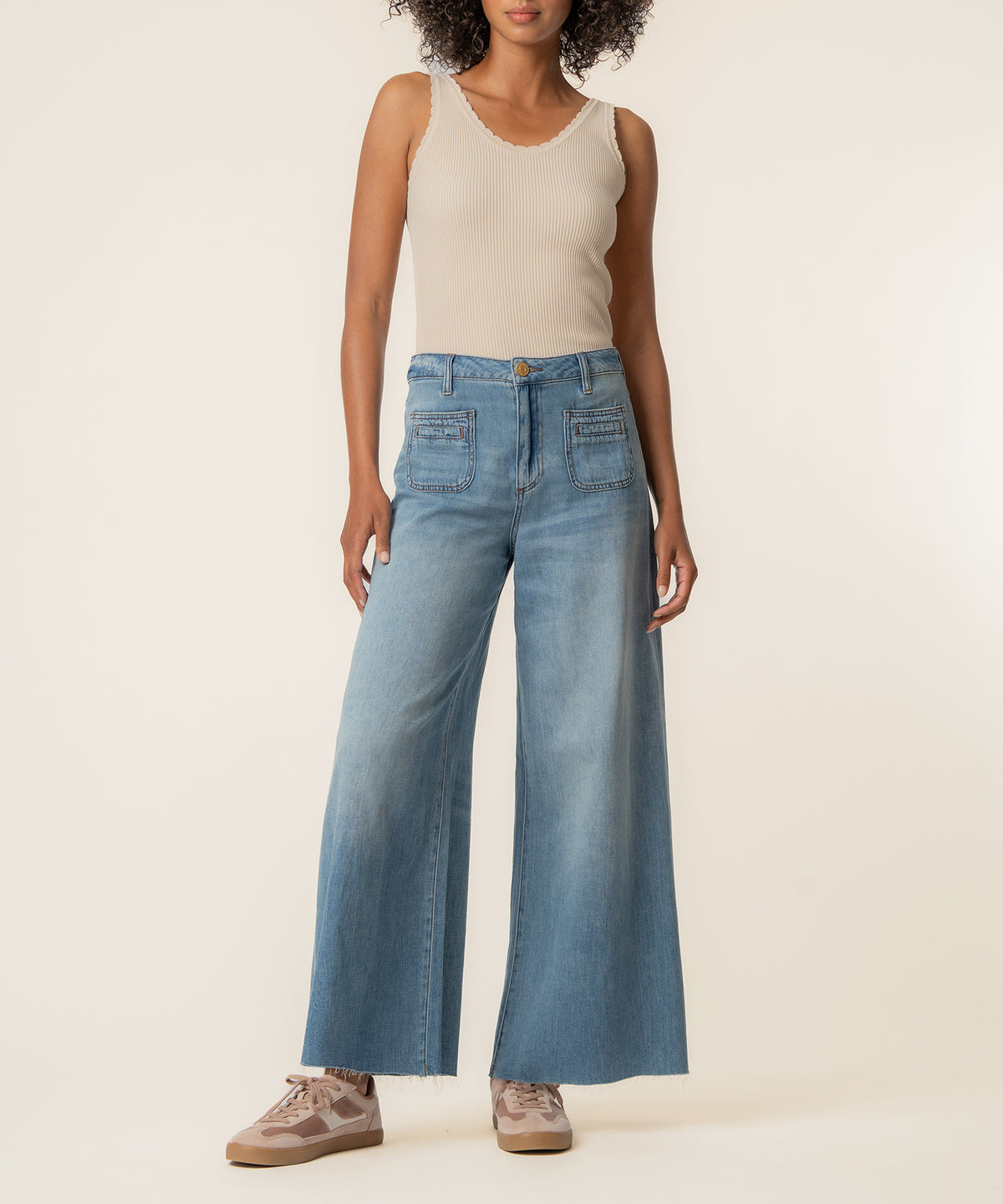 Blake High Rise Crop Super Wide Leg