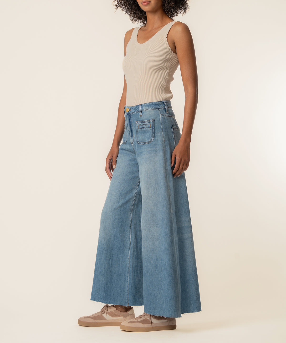 Blake High Rise Crop Super Wide Leg