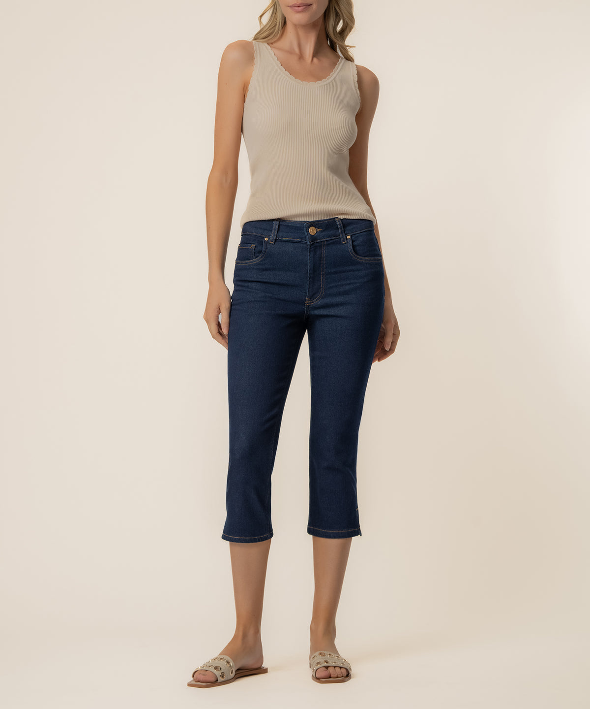 Gigi High Rise Capri, Petite