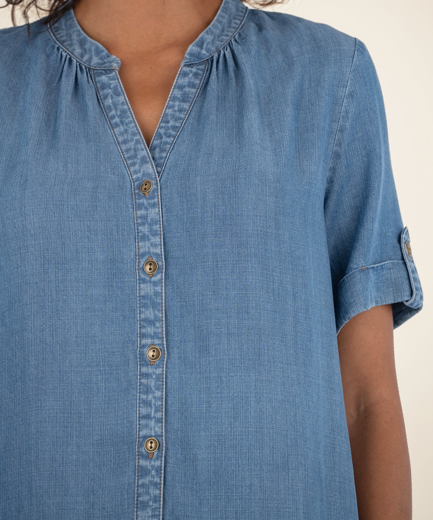 Chambray Denim Dress