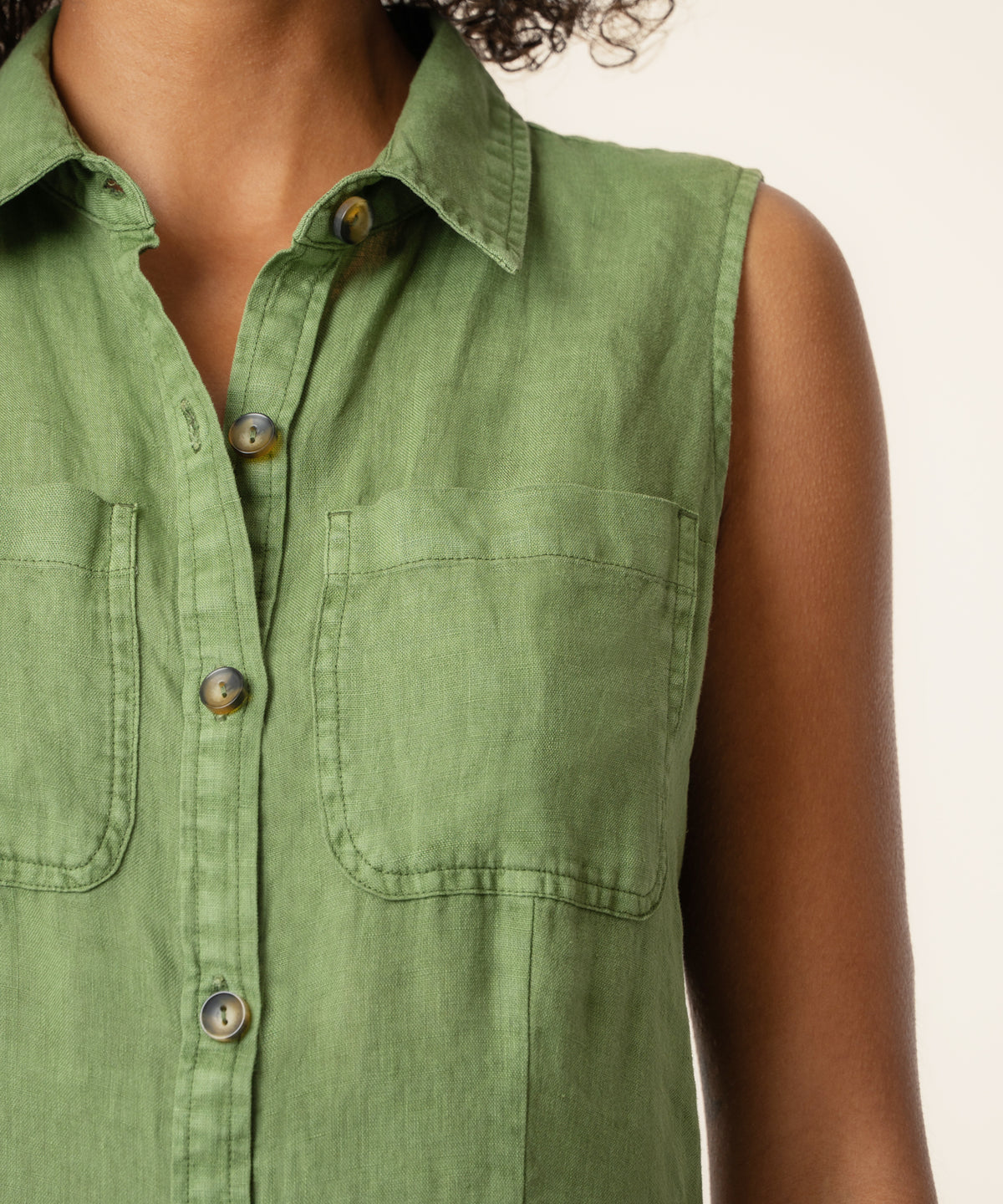 Bowie Linen Sleeveless dress