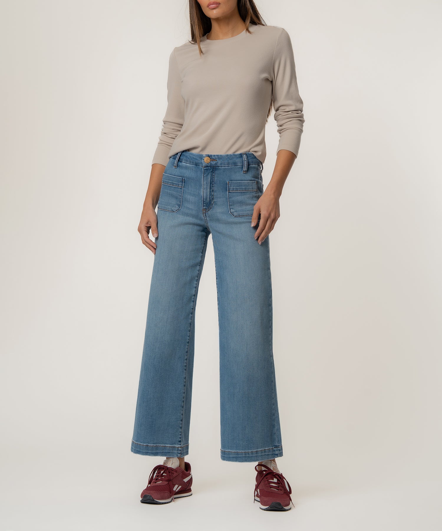 Meg High Rise Wide Leg, Petite