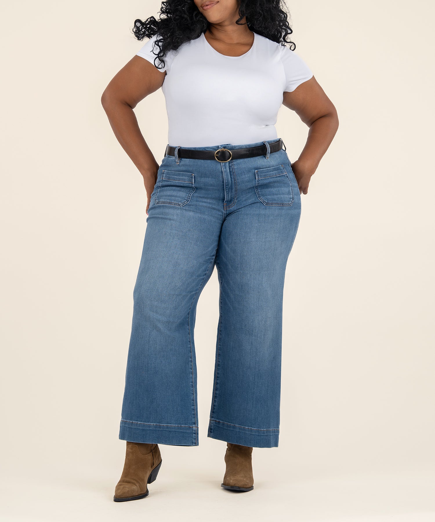 Meg High Rise Wide Leg, Plus