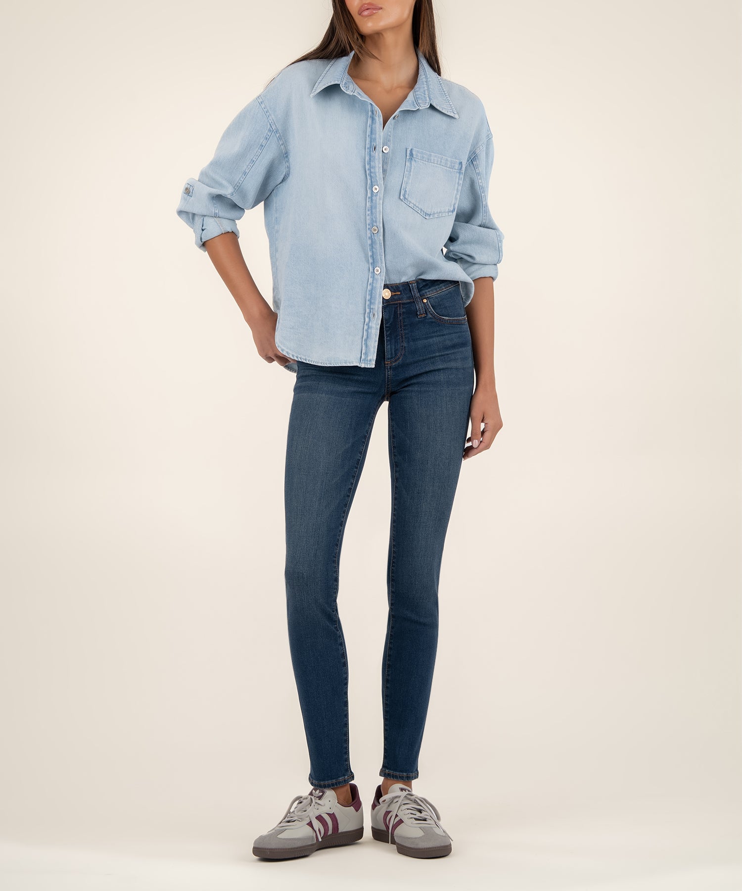 Mia Mid Rise Slim Fit Skinny