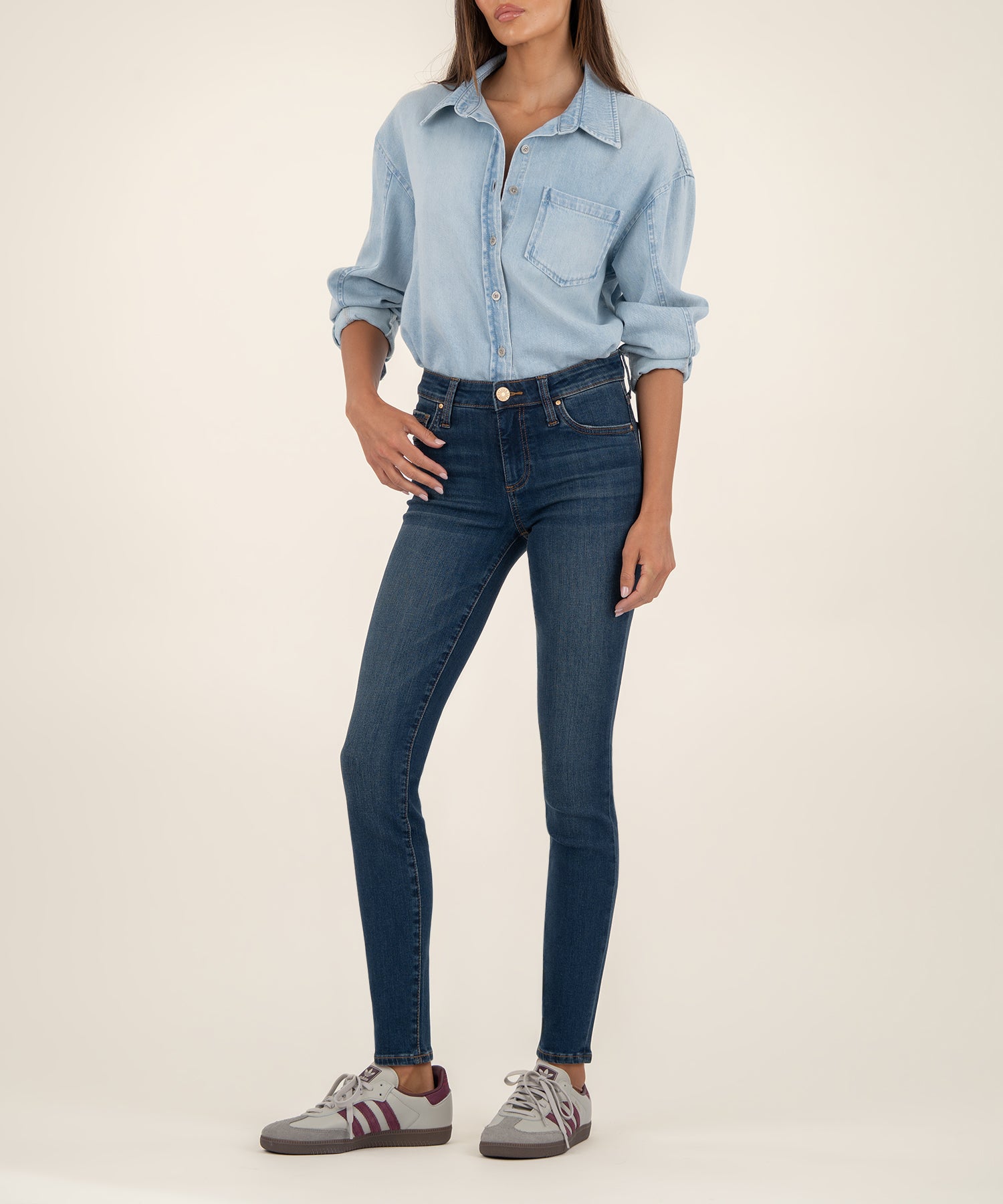Mia Mid Rise Slim Fit Skinny