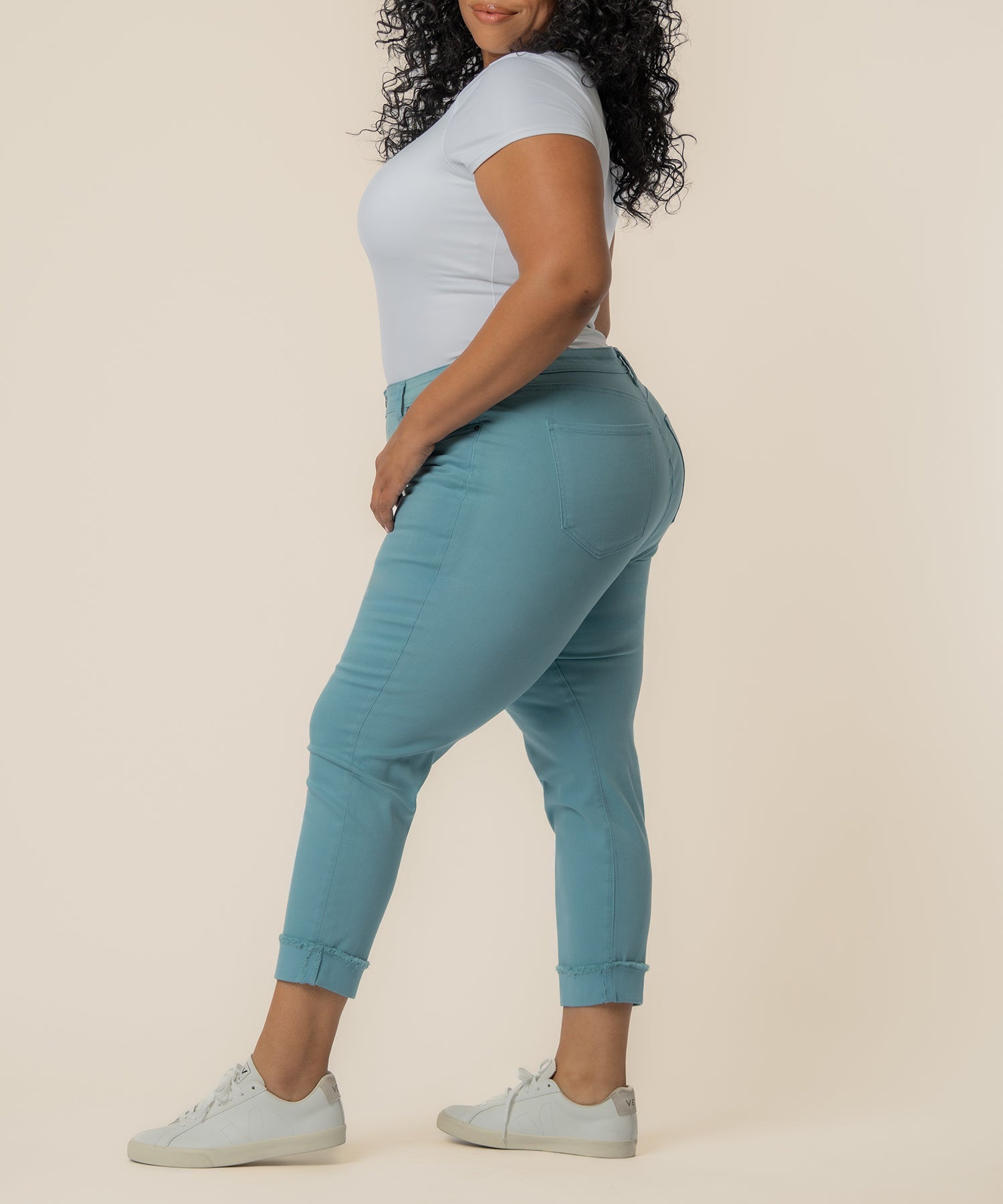 Amy Crop Straight Leg, Plus