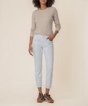 Amy Mid Rise Crop Straight Leg