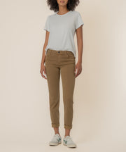 Amy Mid Rise Crop Straight Leg