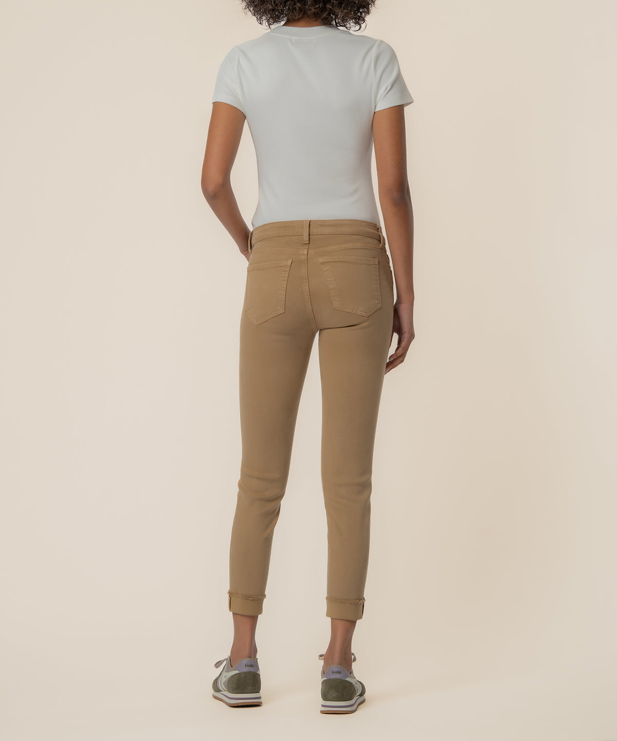Amy Mid Rise Crop Straight, Petite