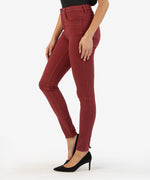 Mia High Rise Fab Ab Slim Fit Skinny (Bordeaux) Hover Image
