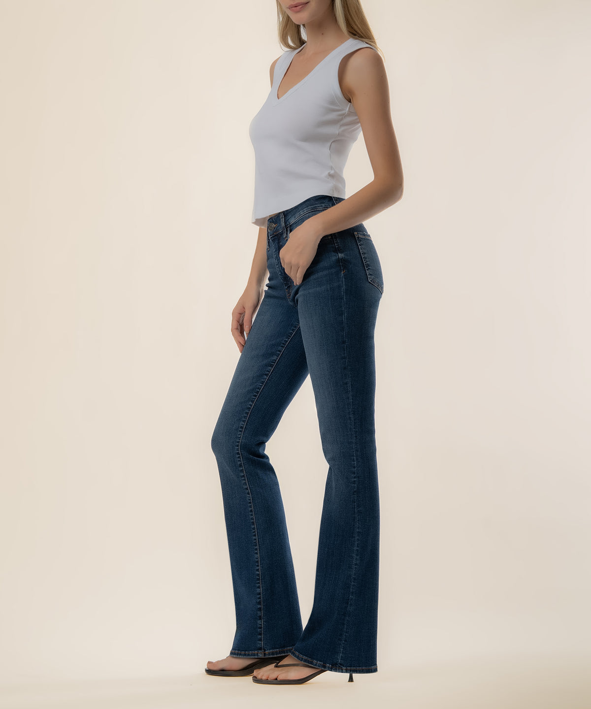 Natalie High Rise Bootcut, Petite
