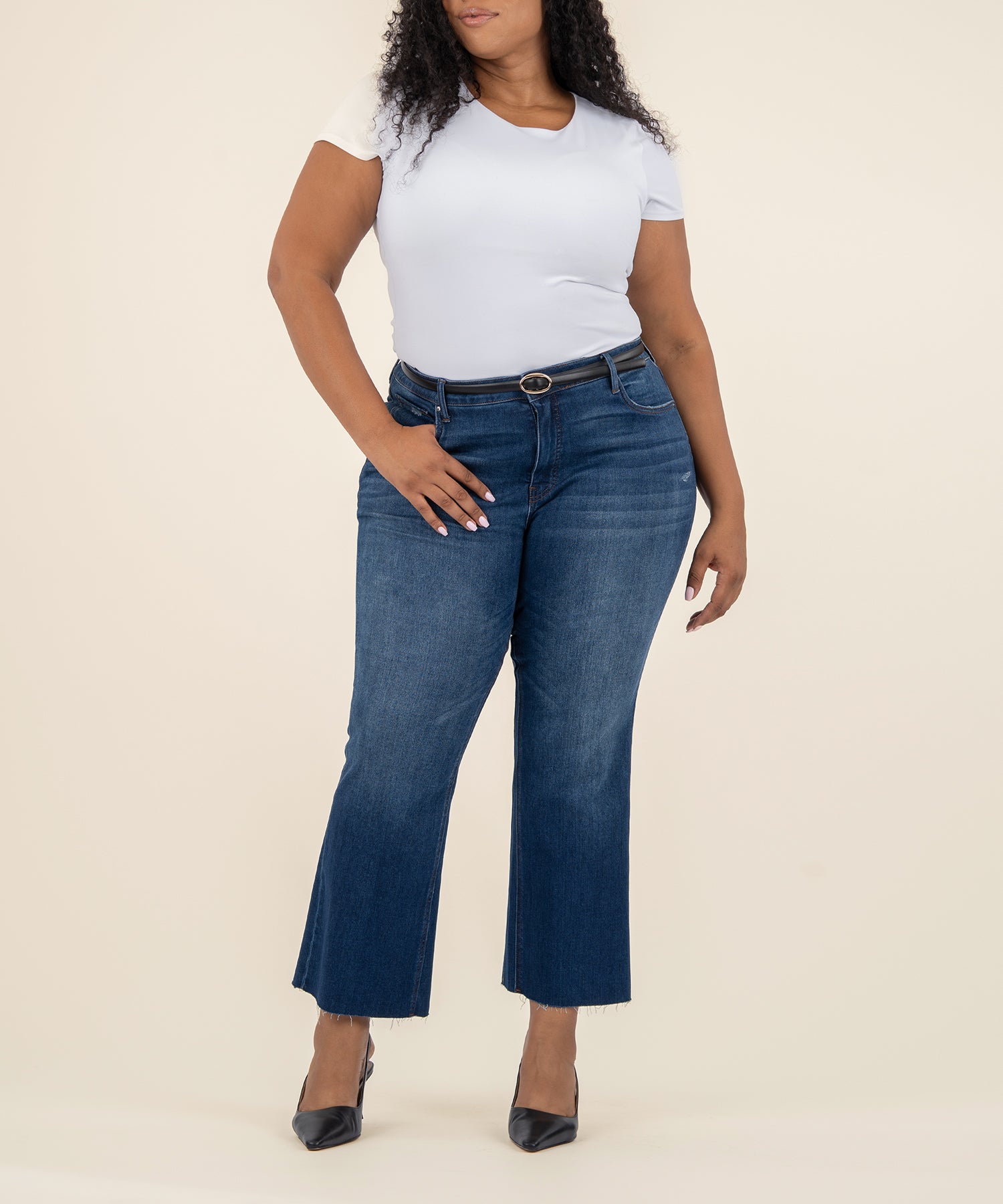 Kelsey High Rise  Ankle Flare, Plus