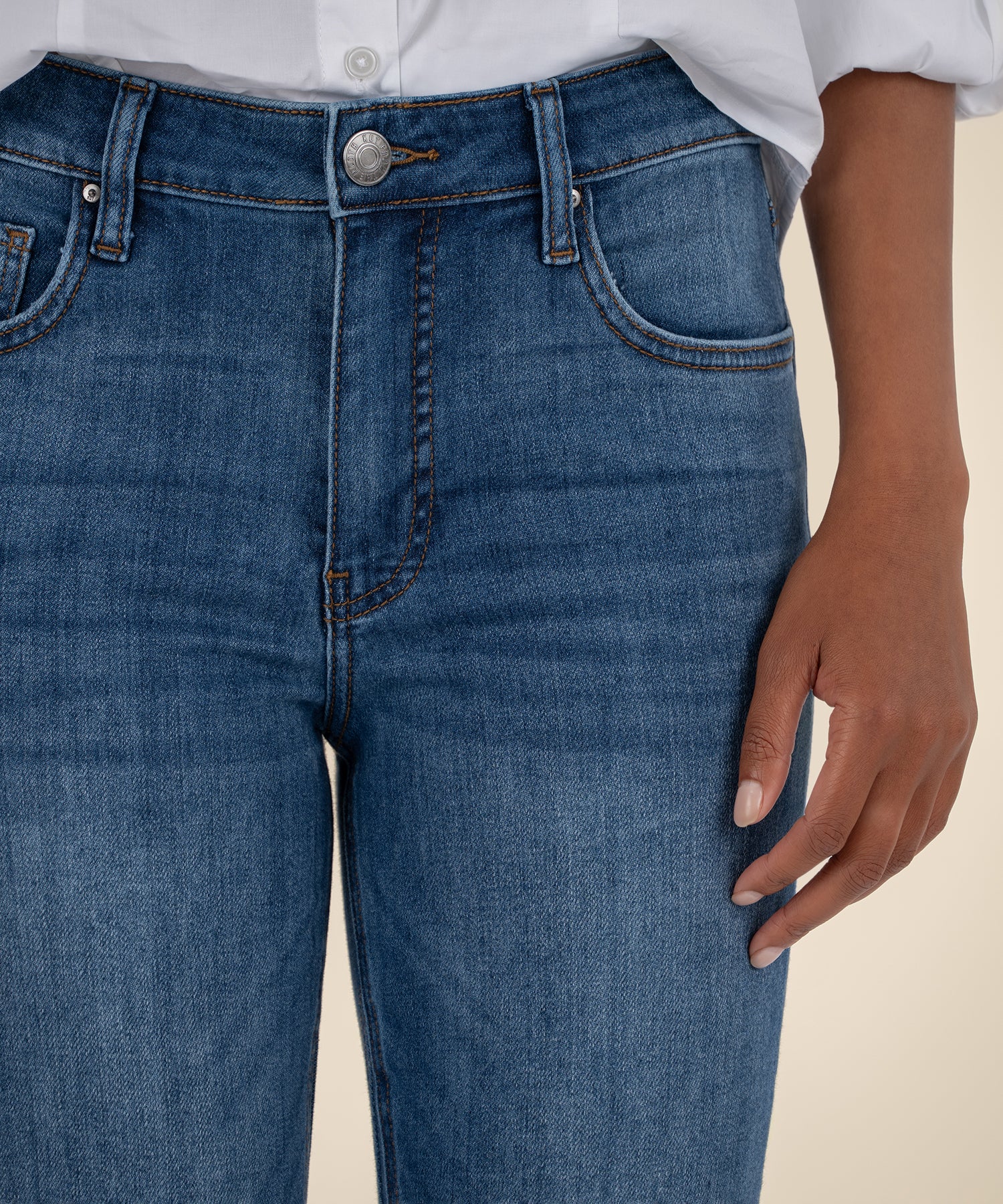 Kelsey High Rise Ankle Flare Long Inseam