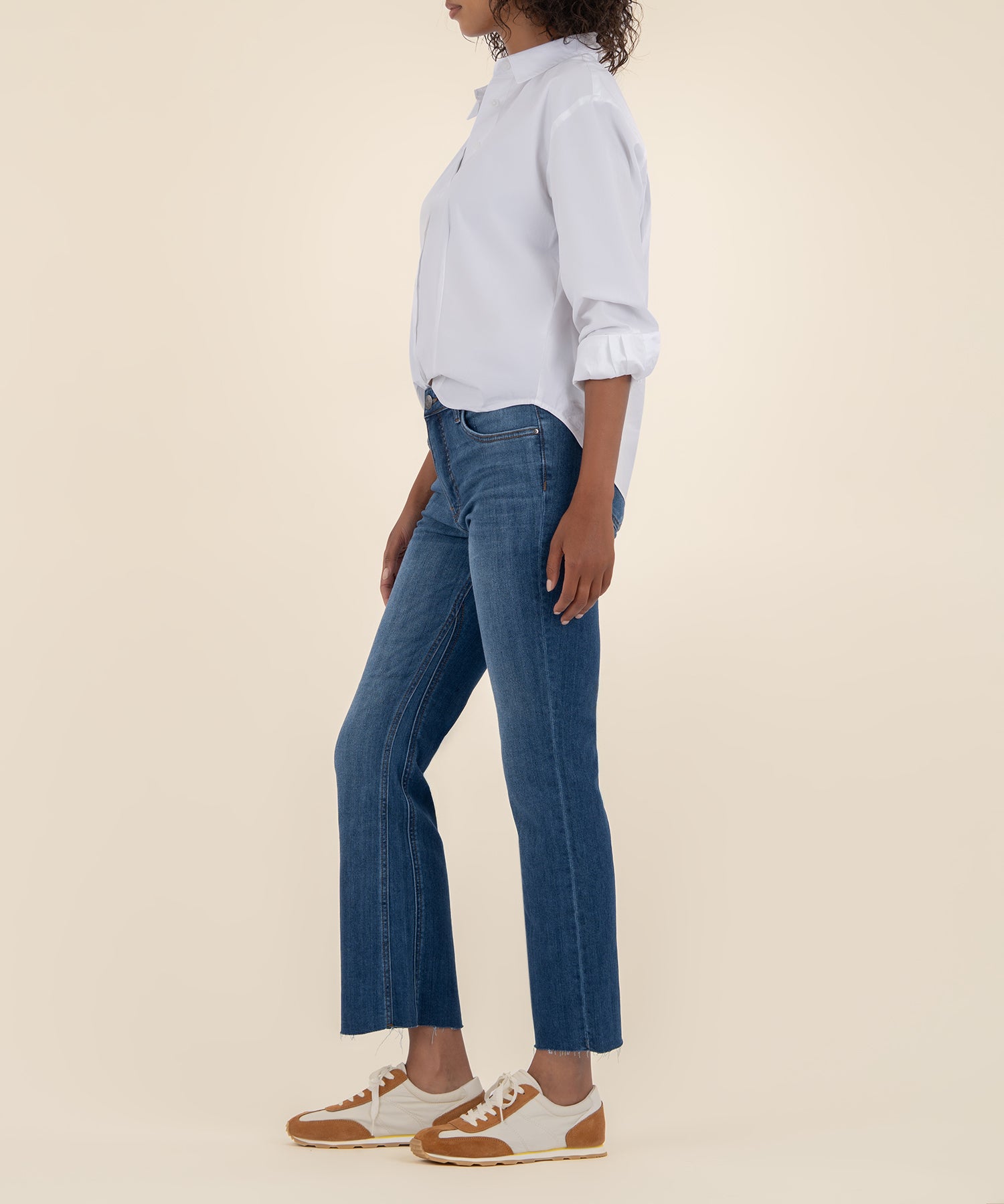 Kelsey High Rise Ankle Flare Long Inseam