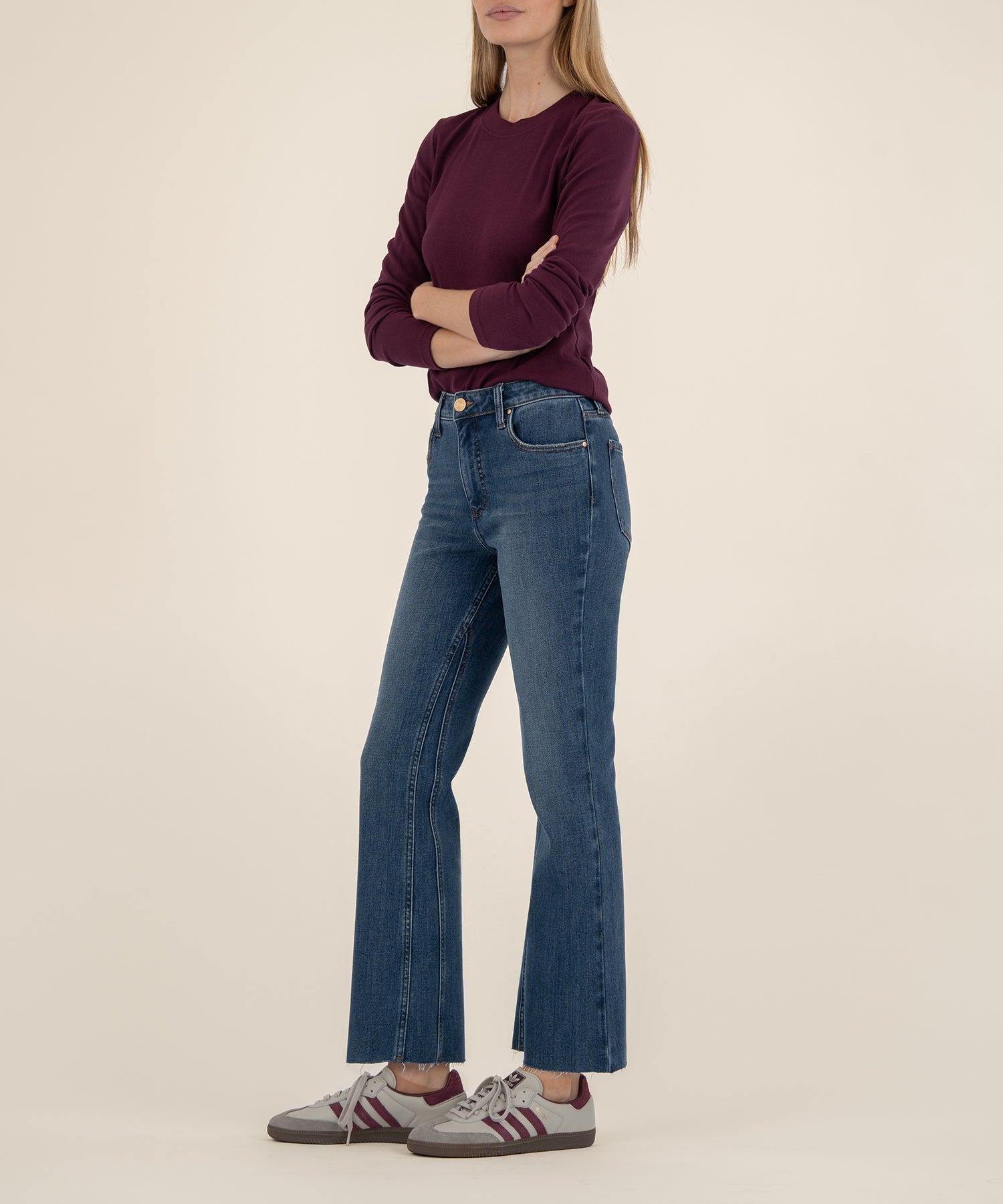 Kelsey High Rise Ankle Flare, Petite