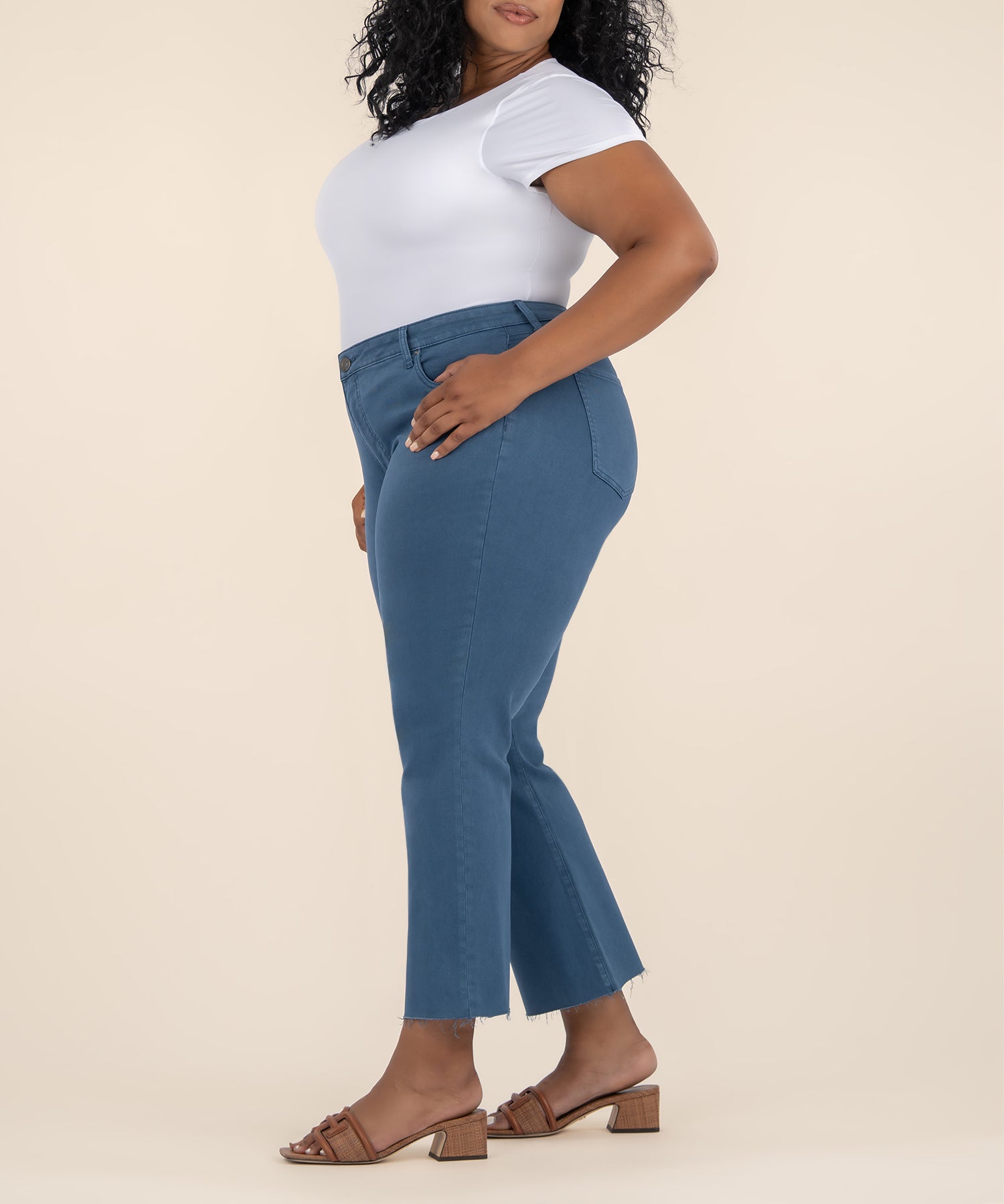 Kelsey High Rise Ankle Flare, Plus