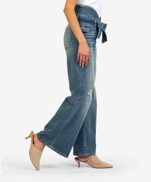 Jean High Rise Fab Ab Wide Leg (Revelatory Wash)