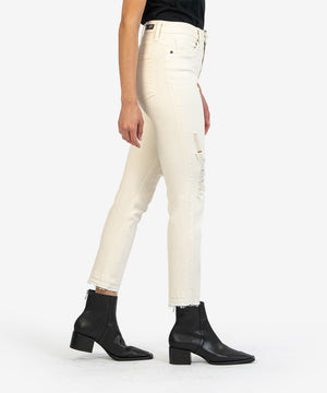 Rachael High Rise Fab Ab Mom Jean (Ecru Wash)