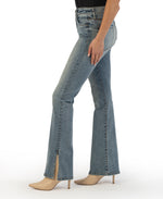 Ana High Rise Fab Ab Flare With Side Slit (Unconditional Wash) Hover Image