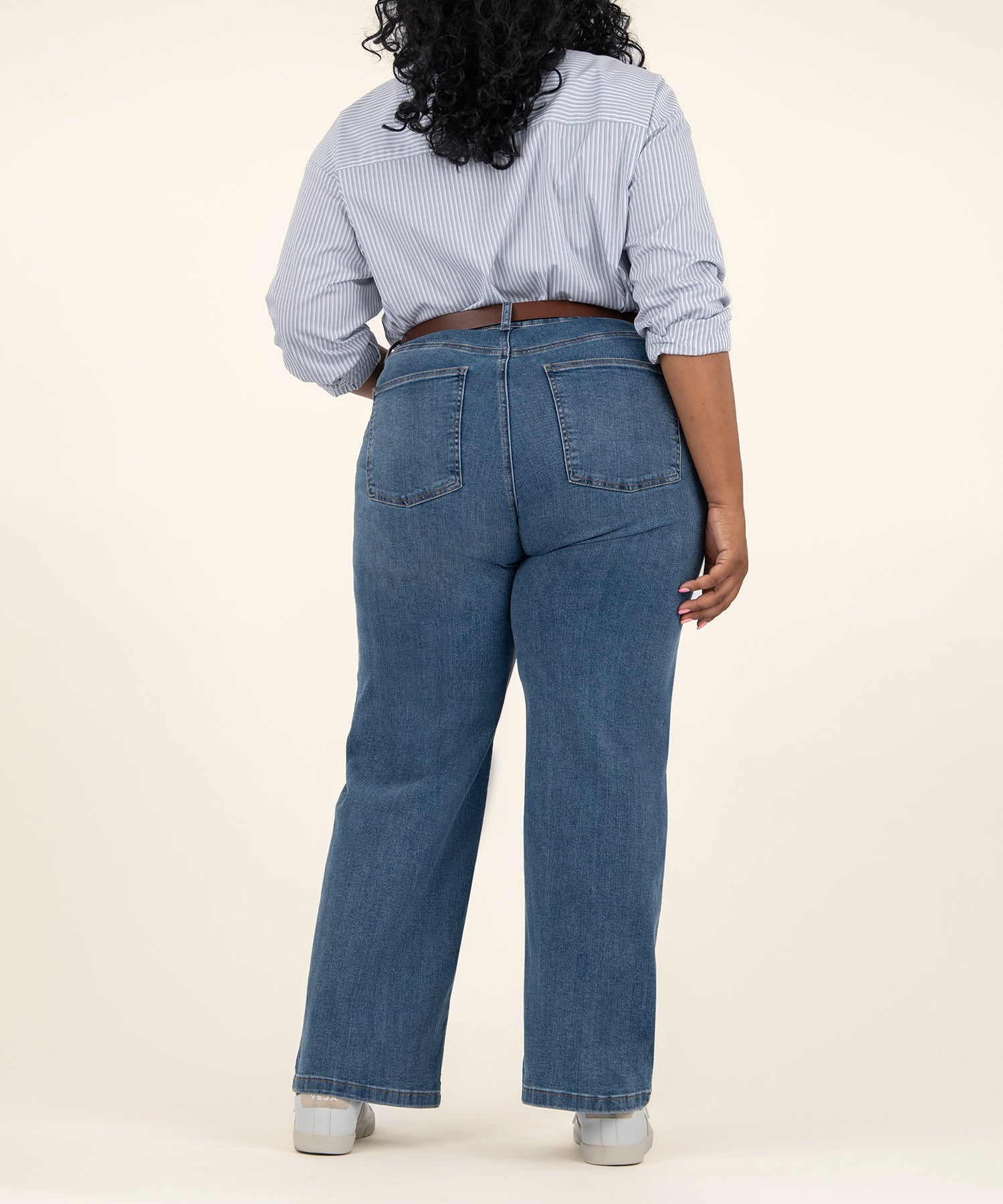 Jean High Rise Wide Leg, Plus