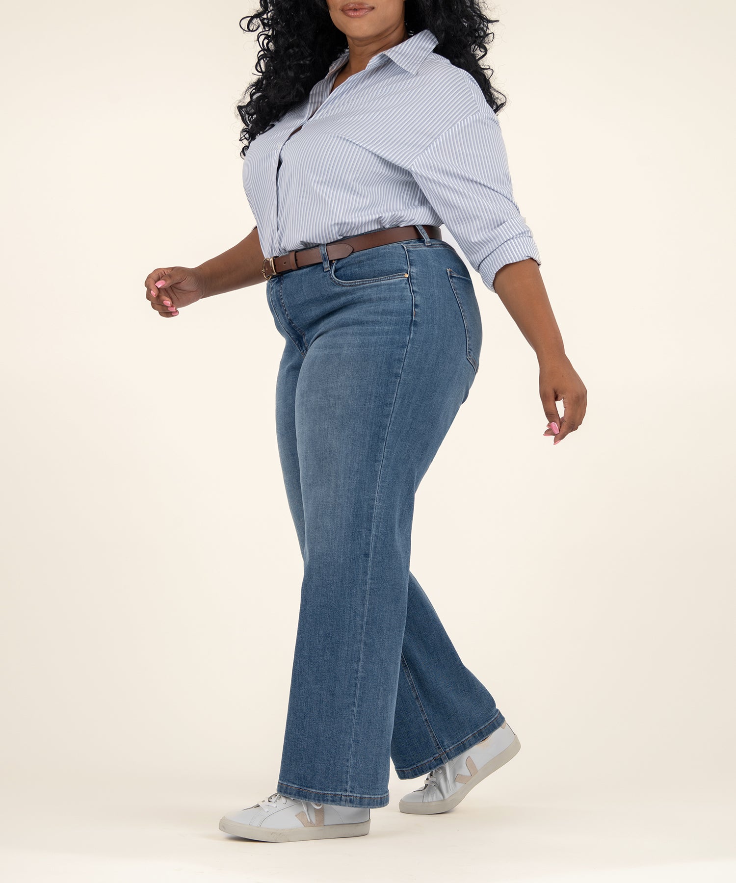 Jean High Rise Wide Leg, Plus