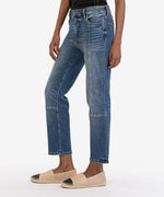 Reese High Rise Fab Ab Ankle Straight Leg Hover Image