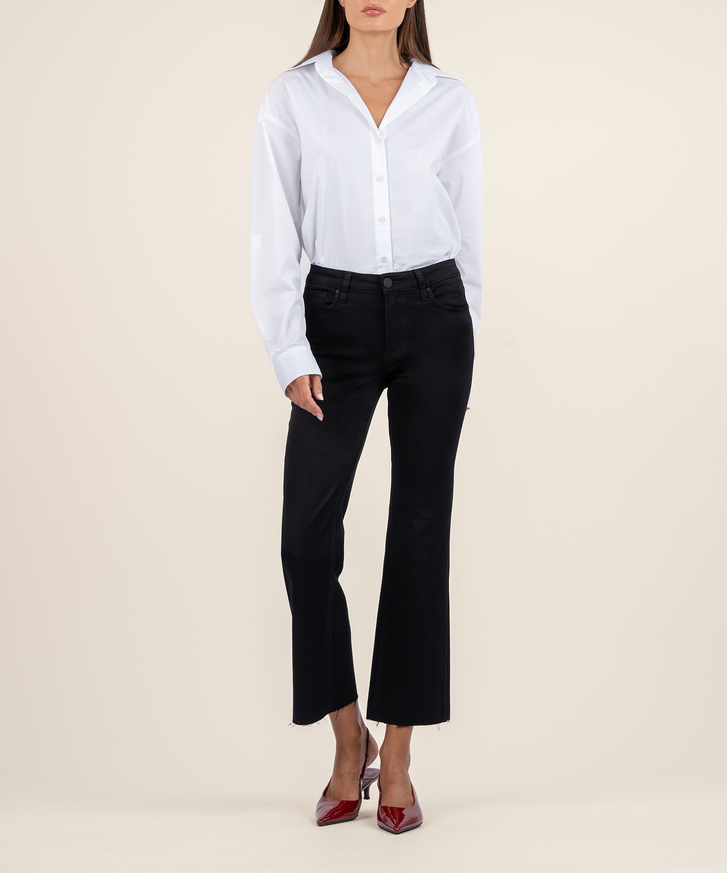 Kelsey Mid Rise Ankle Flare