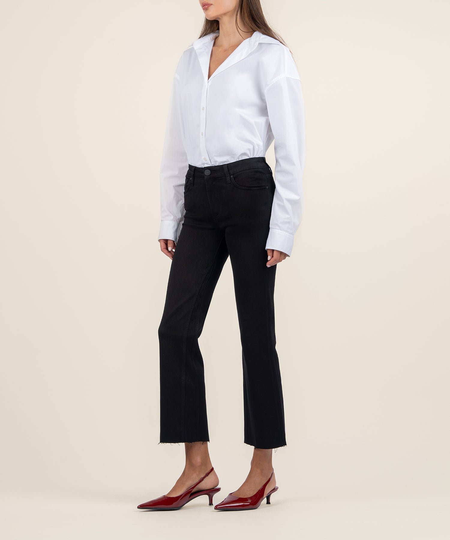 Kelsey Mid Rise Ankle Flare