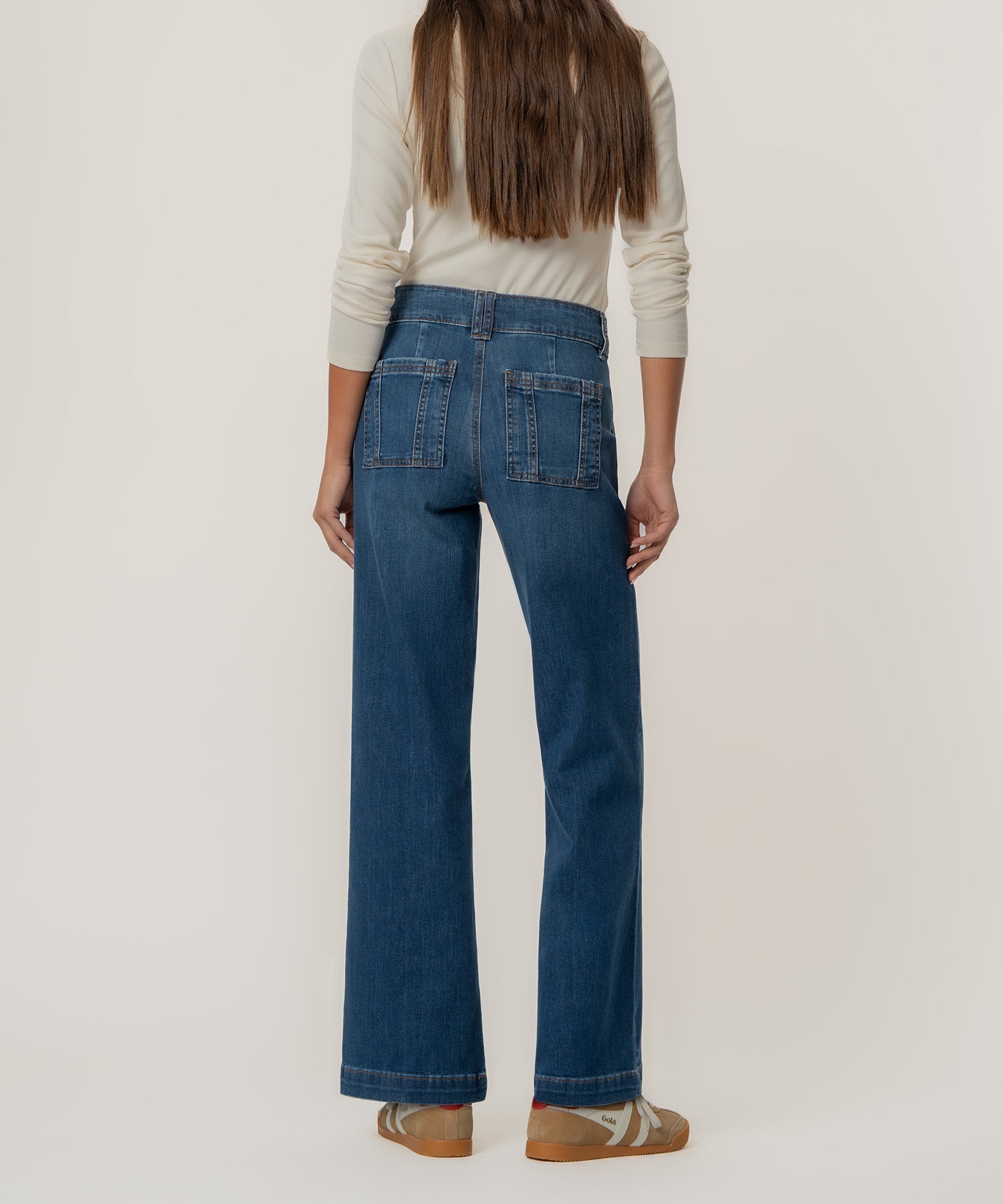 Jodi High Rise Wide Straight Leg, Petite
