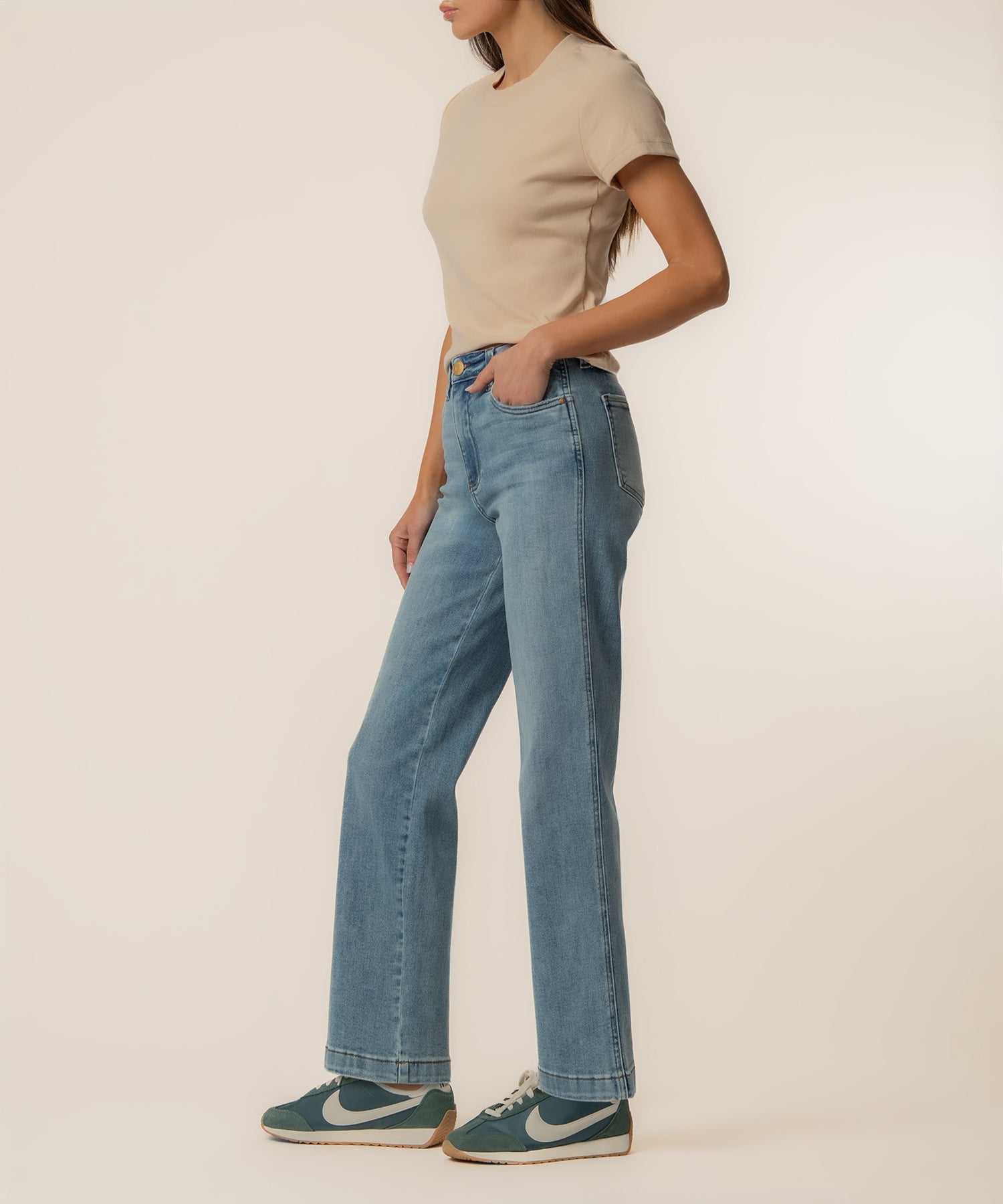 Pattie High Rise Straight Leg