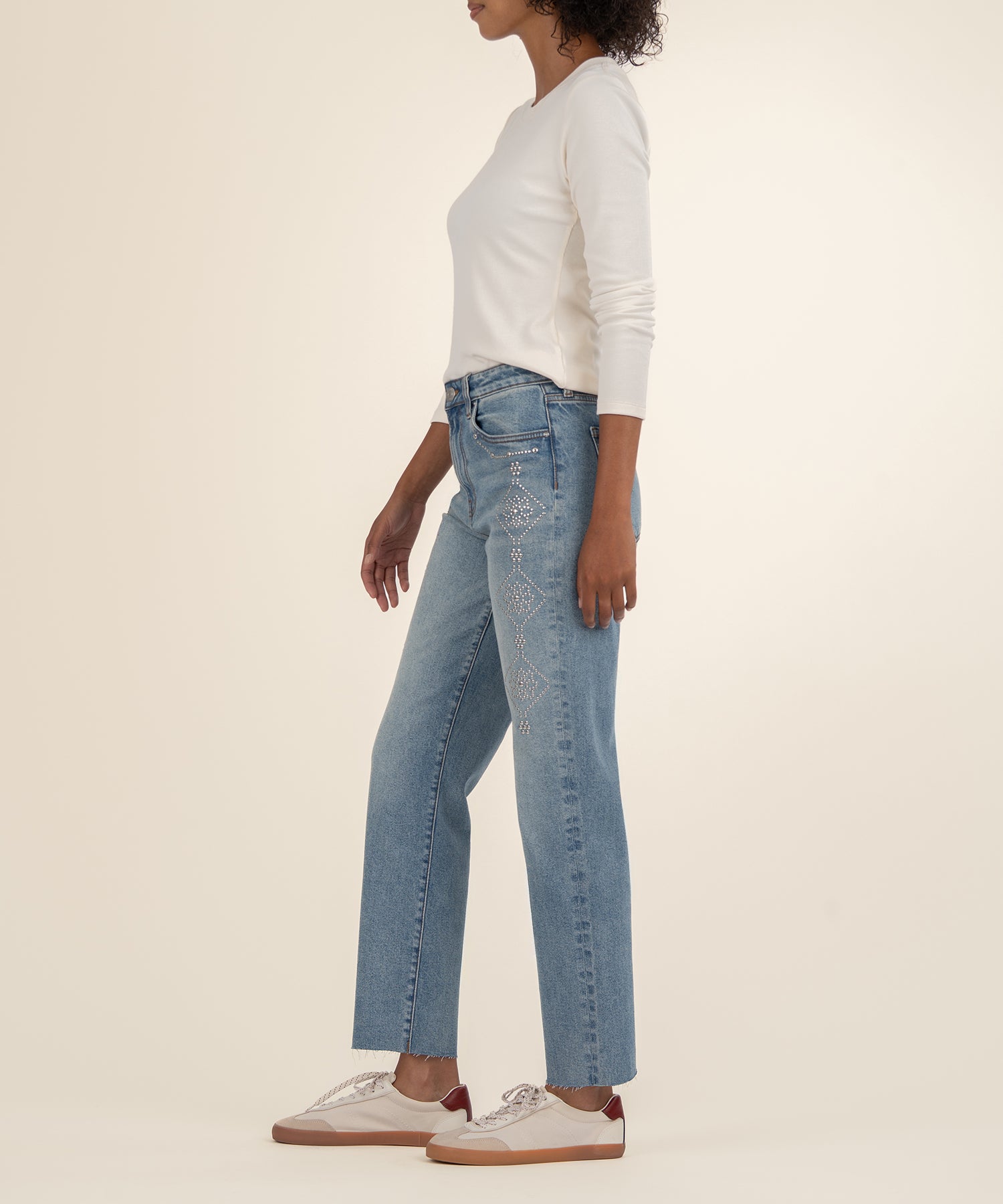 Fay High Rise Ankle Straight Leg