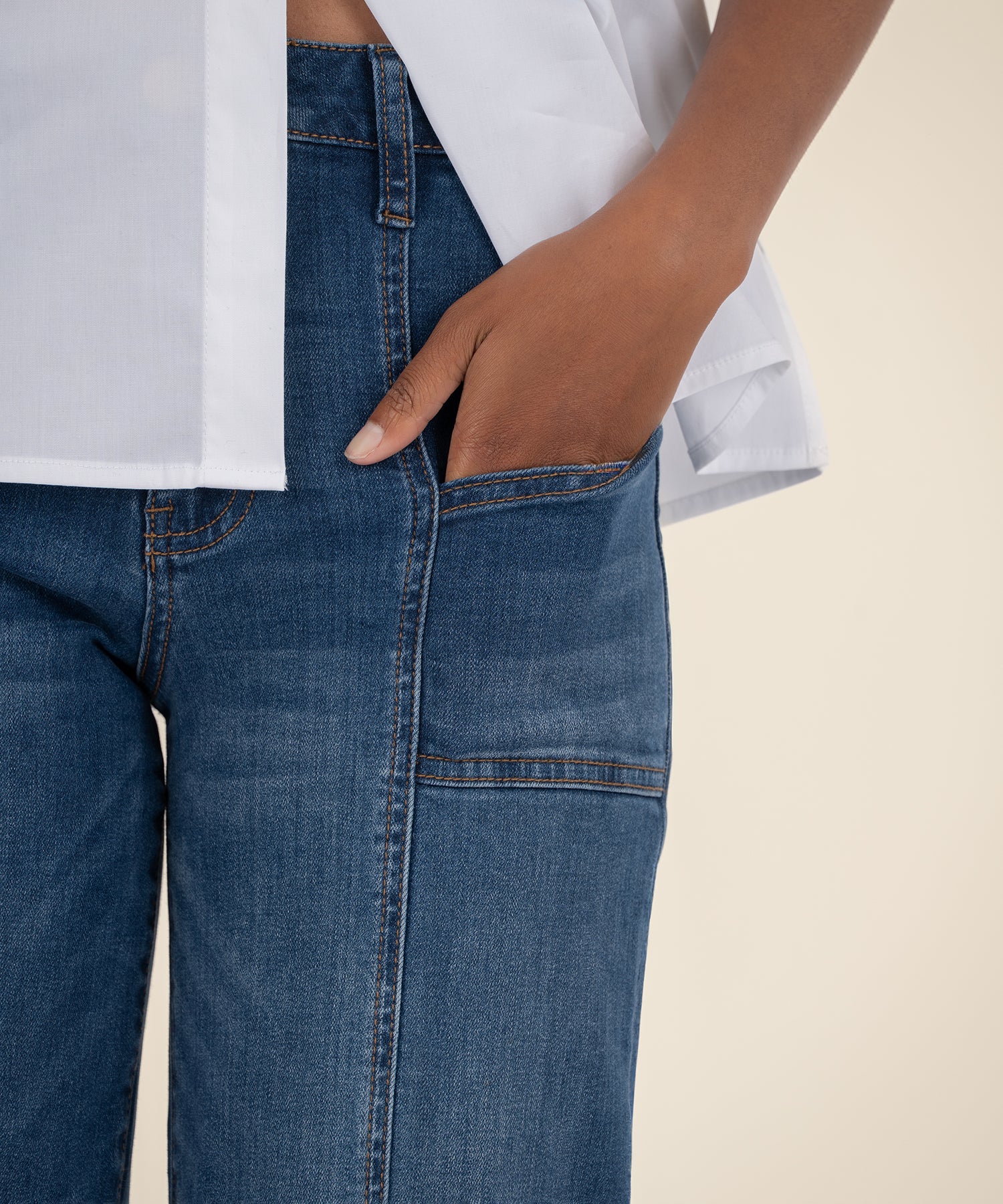 Jean High Rise Wide Leg, Petite