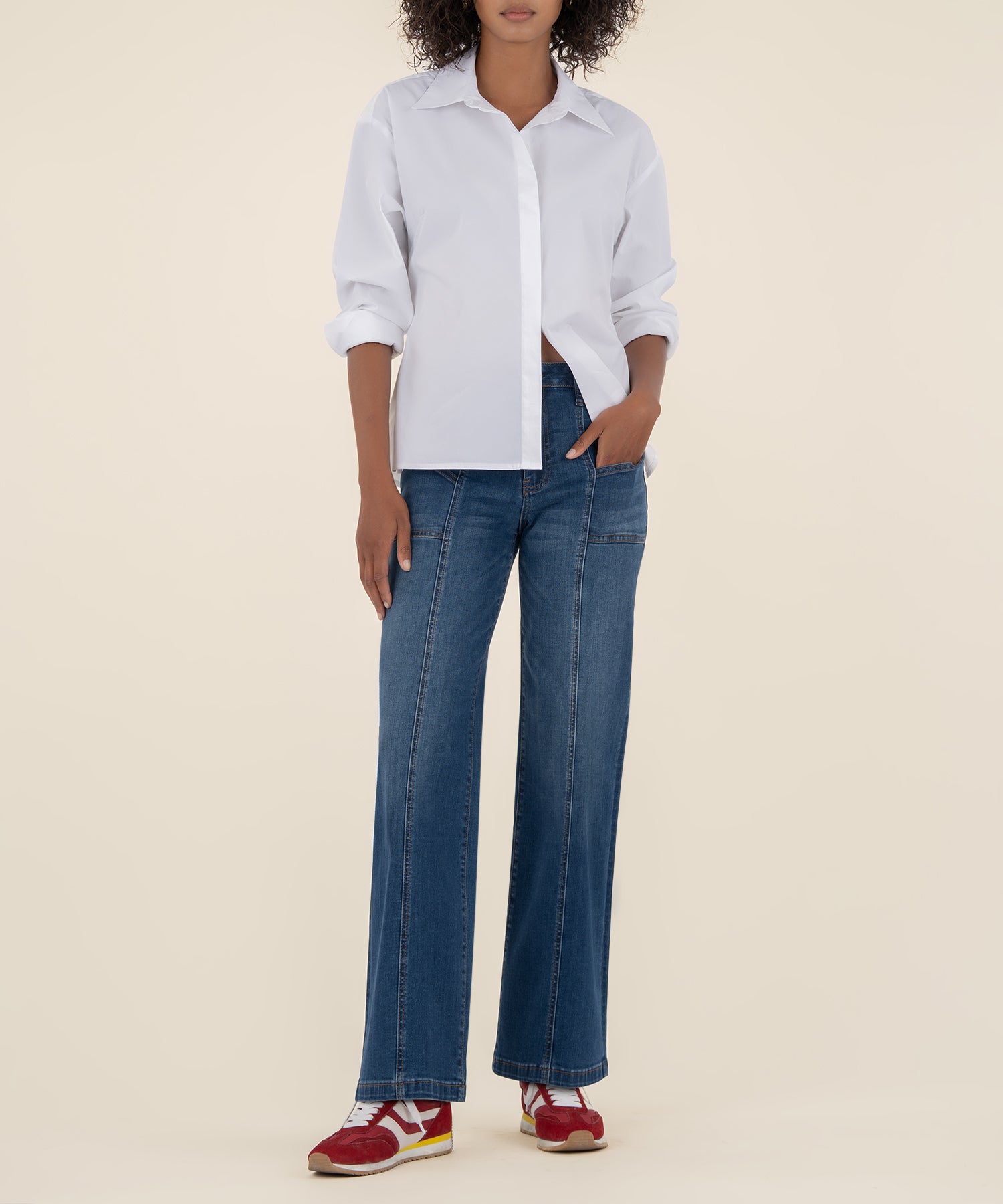 Jean High Rise Wide Leg, Petite