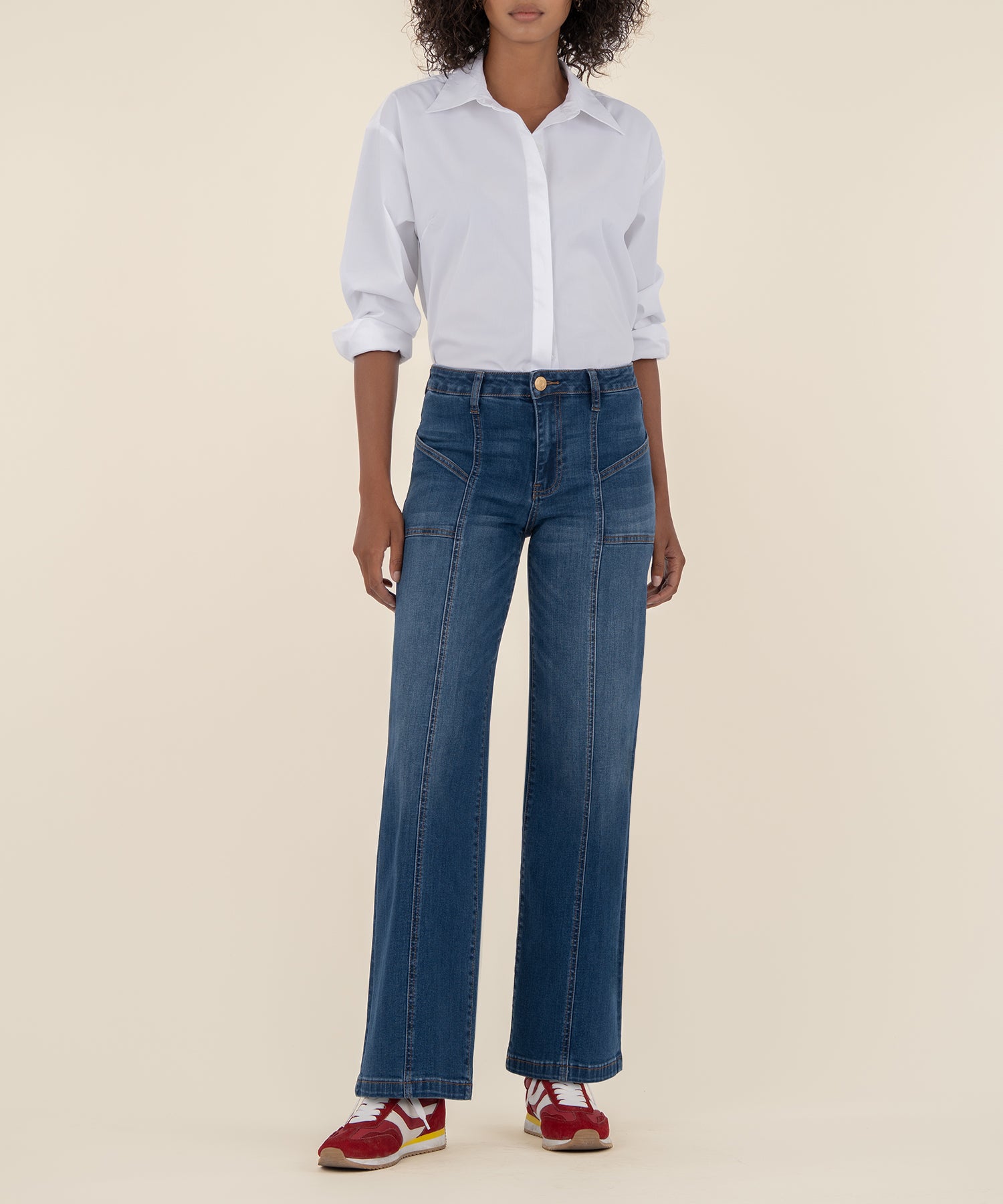 Jean High Rise Wide Leg, Petite