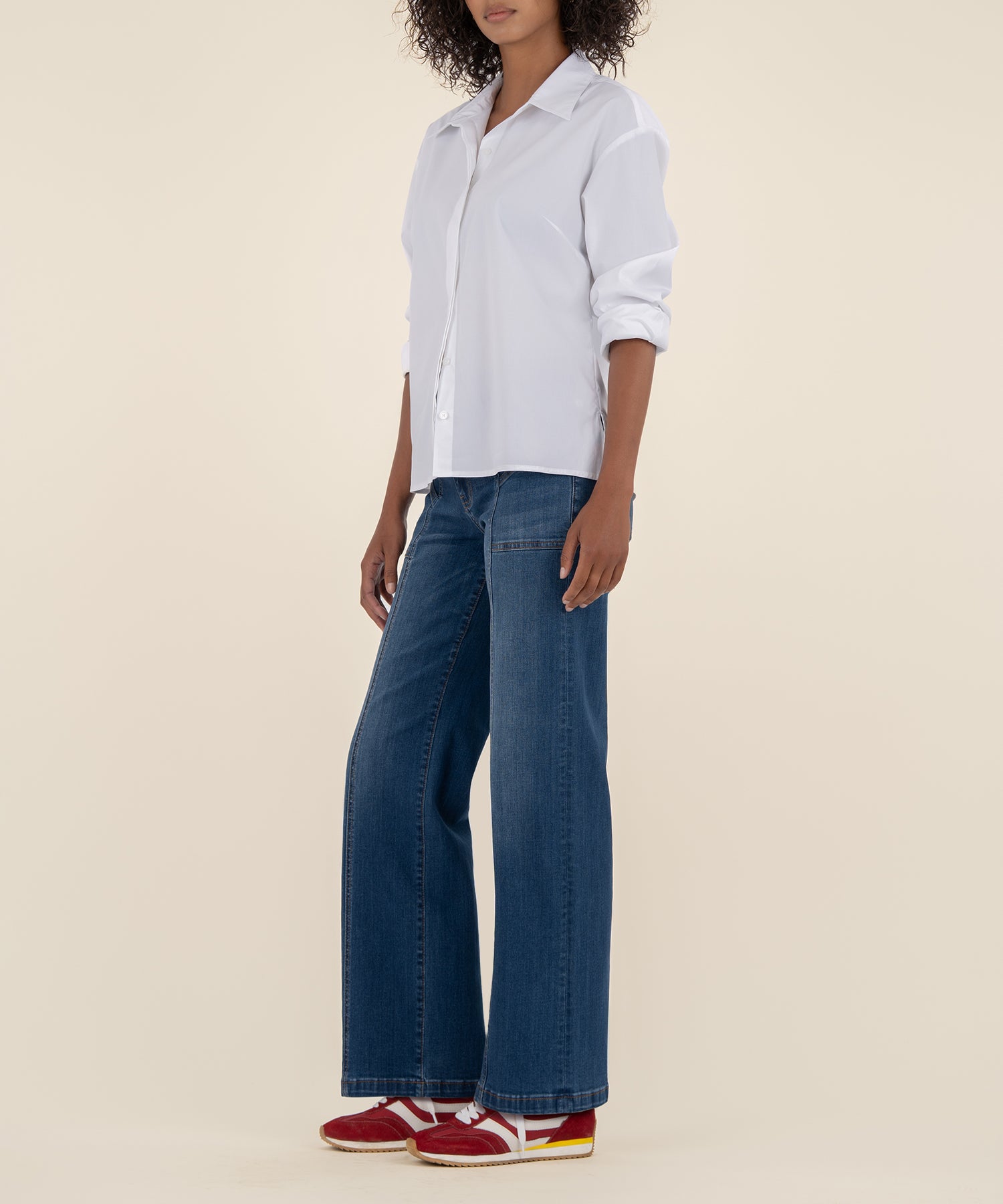 Jean High Rise Wide Leg, Petite