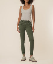 Amy Mid Rise Ankle Straight, Petite